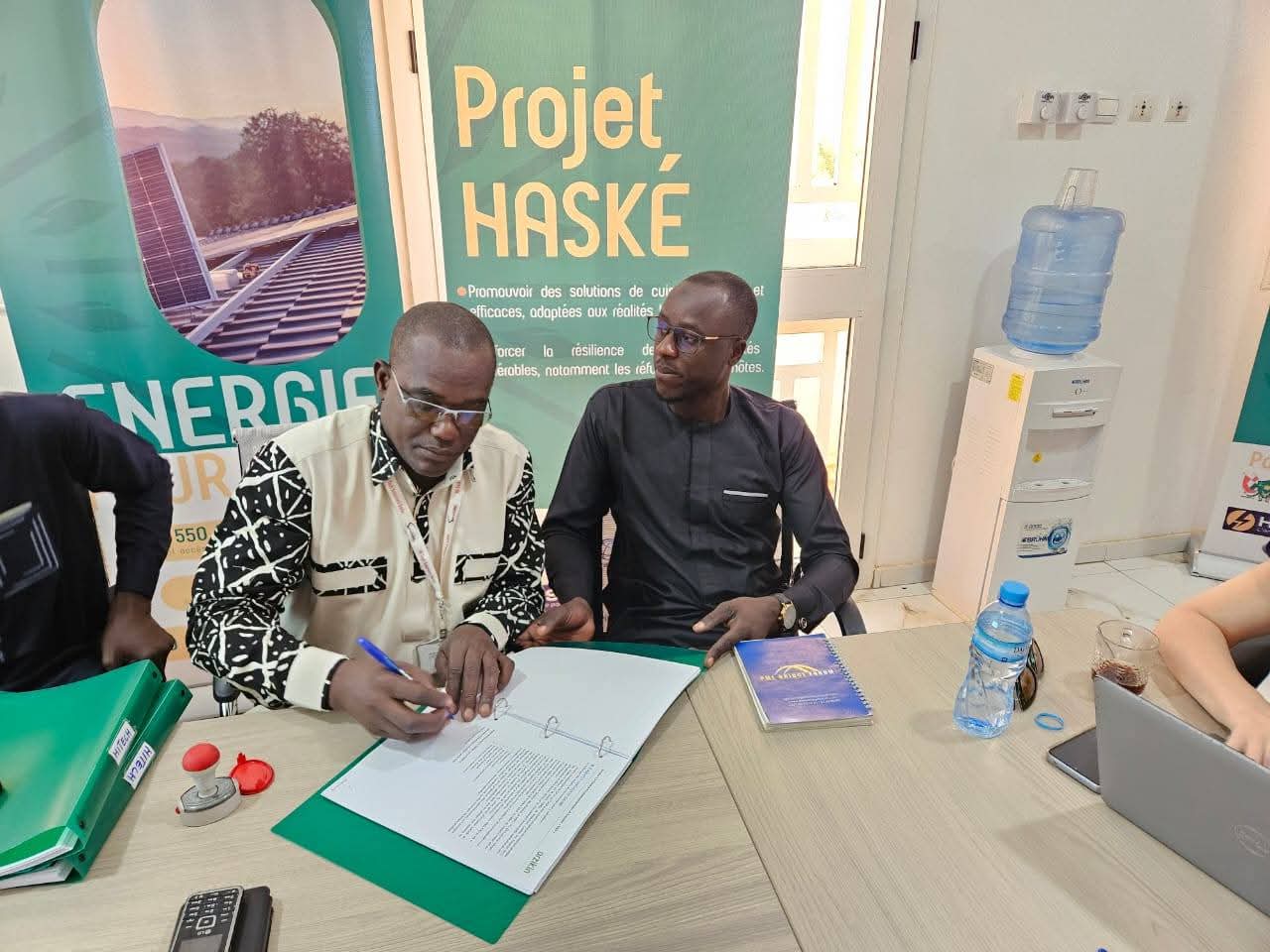 Signature contrat de financement de la subvention basée sur les résultats SHR du projet Haské/Anersol